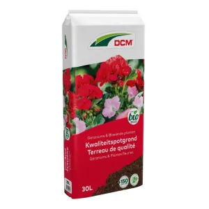 DCM zemlja za muškatle,petunije i druge cvetnice 30L