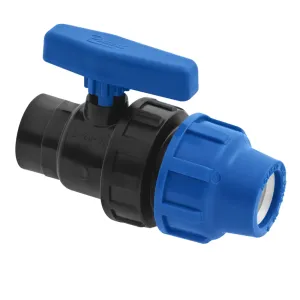 Poliext kompresiona ventil slavina za PE cevi i fitinge 20x1/2'' unutrašnji navoj