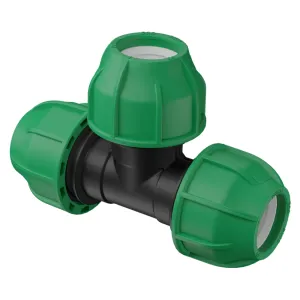 Poliext T spojnica do 10 bara za tri PE cevi 20mm