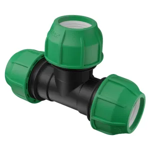 Poliext T spojnica do 10 bara za tri PE cevi 40mm