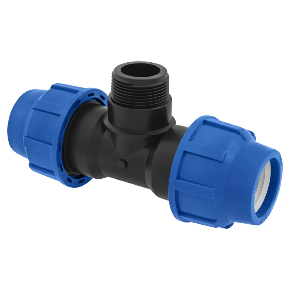 Poliext T spojnica PN 16 bara za PE cevi i fiting 40×5/4″x40 spoljašnji navoj