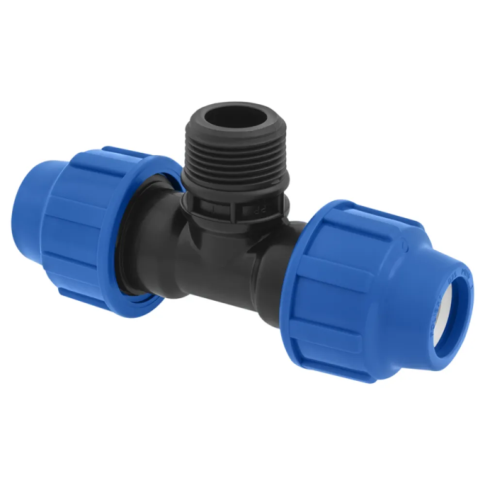 Poliext T spojnica PN 16 bara za PE cevi i fiting 25×1″x25 spoljašnji navoj