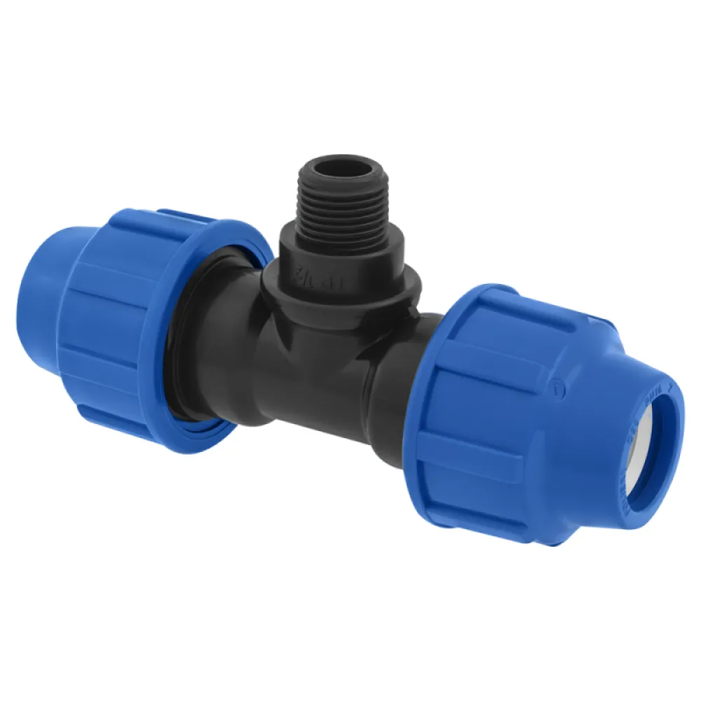 Poliext T spojnica PN 16 bara za PE cevi i fiting 25×1/2″x25 spoljašnji navoj