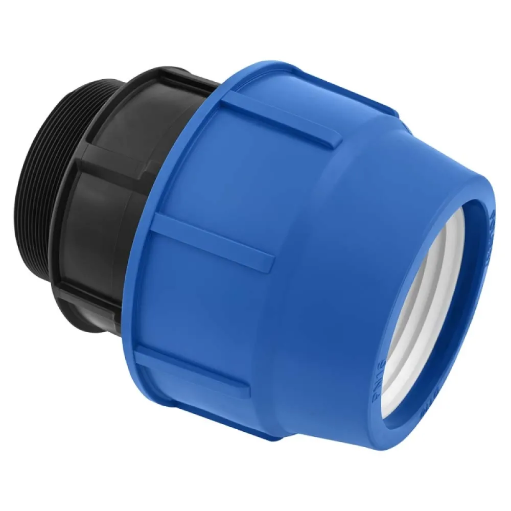 Poliext spojnica PN 16 za PE cevi i fitinge 110x4″ spoljašnji navoj