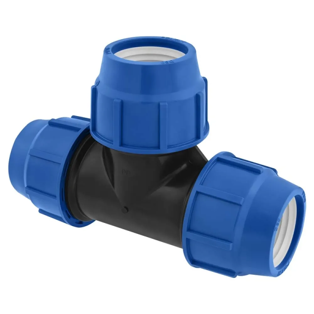 Poliext T spojnica PN 16 za tri PE cevi 90mm