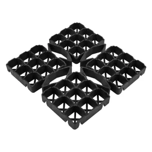 Poliext plastični raster za travnjake crni 480x480mm