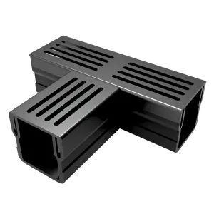 PCK T element sa alu rešetkom crna 65x60mm