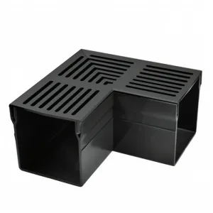 PCK lakat element sa alu rešetkom crna 100x100mm