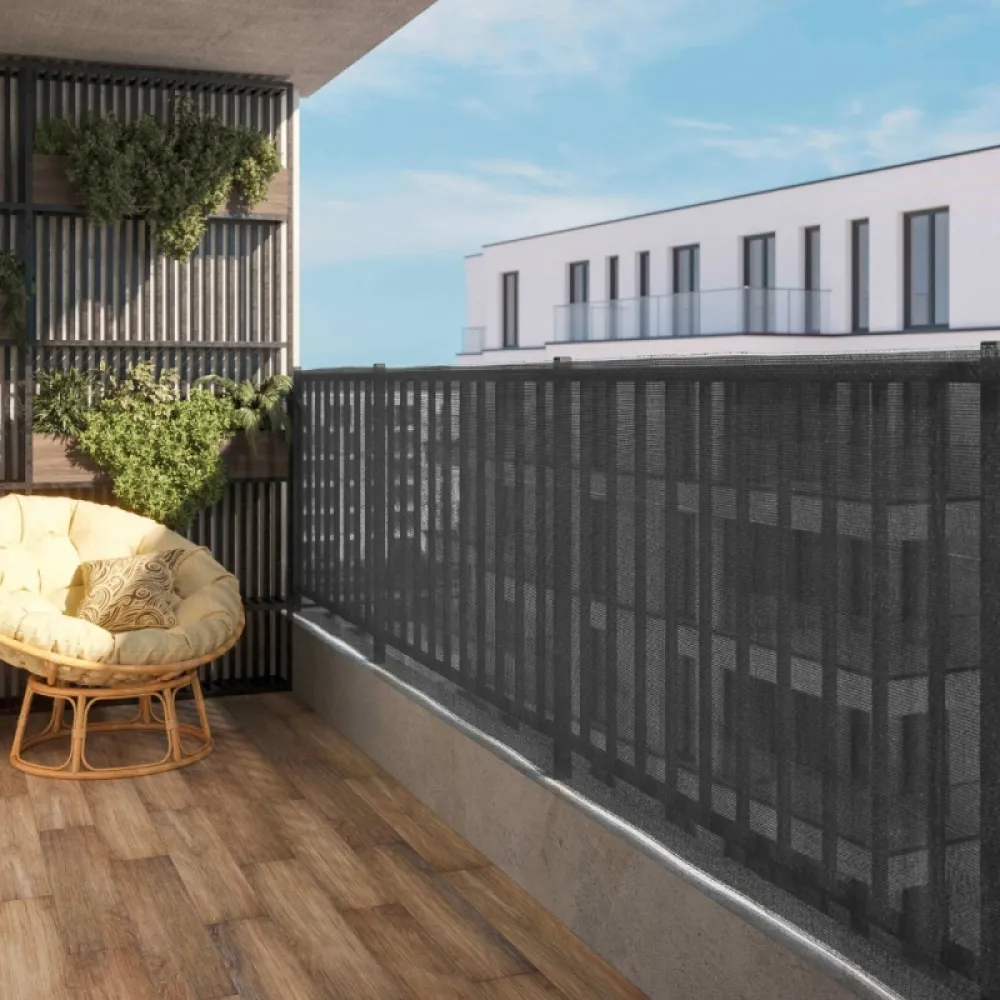 Bouillon mreža za ogradu i zasenu 70% antracit 1.2x5m