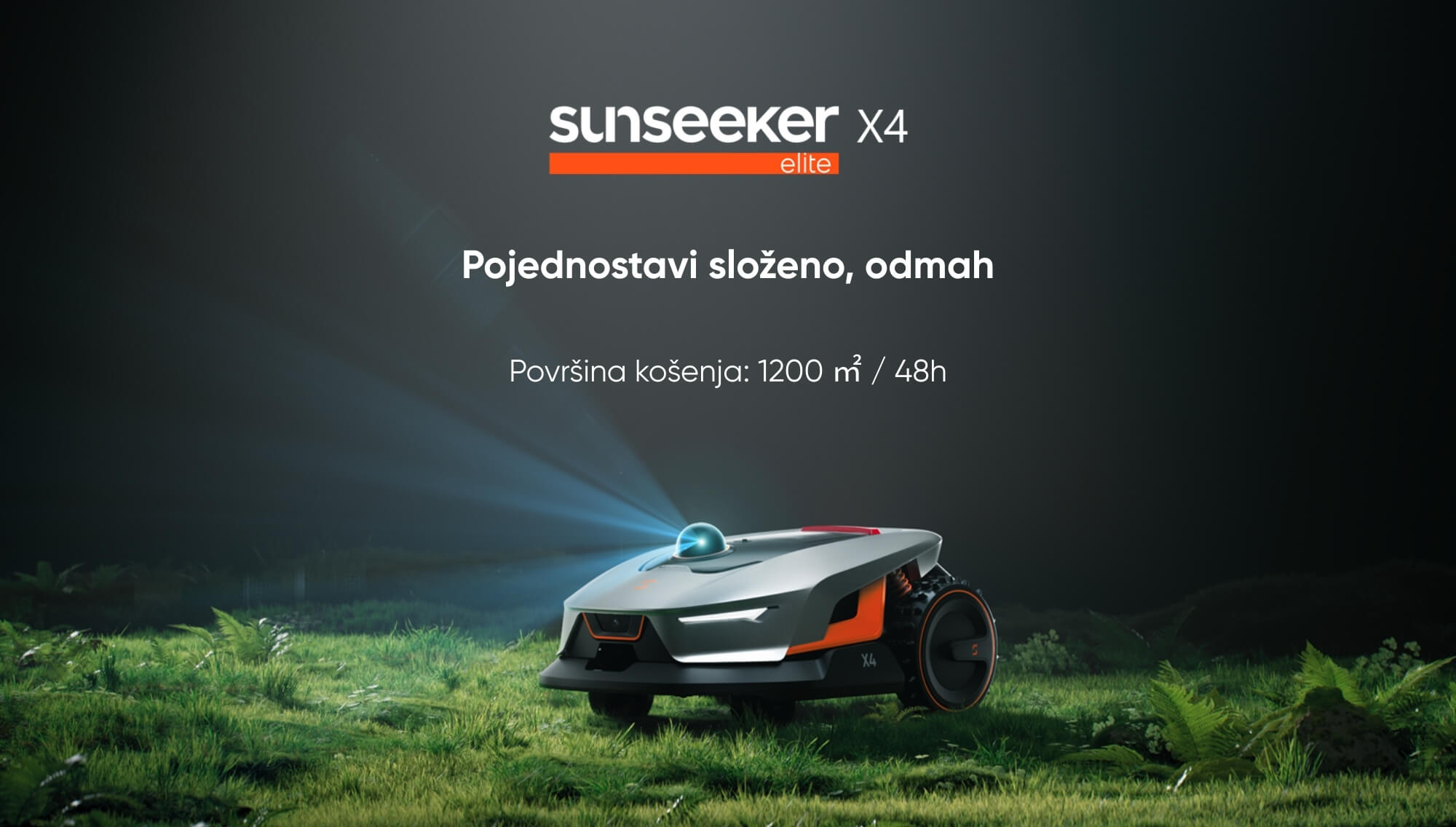 Sunseeker Elite X4 bežična robot kosilica bez antene, površina košenja 1.200 m²