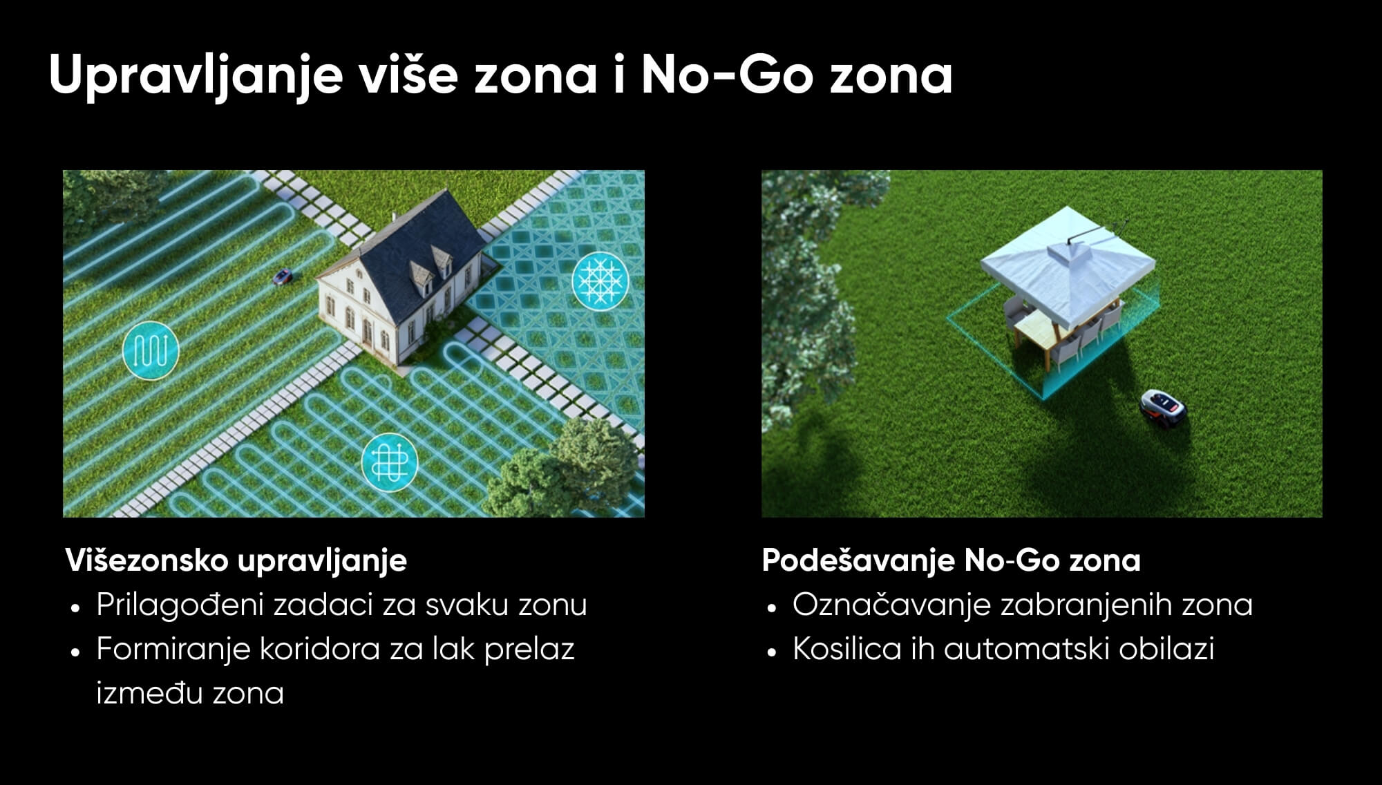 Sunseeker Elite X4 višezonsko upravljanje travnjakom preko aplikacije