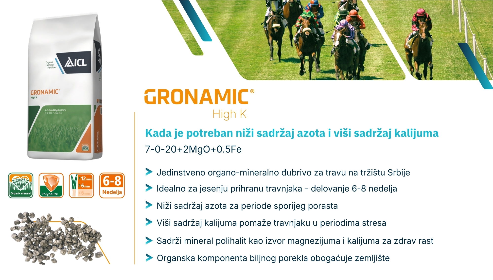 ICL Gronamic High K organo-mineralno jesenje đubrivo sa visokim kalijumom