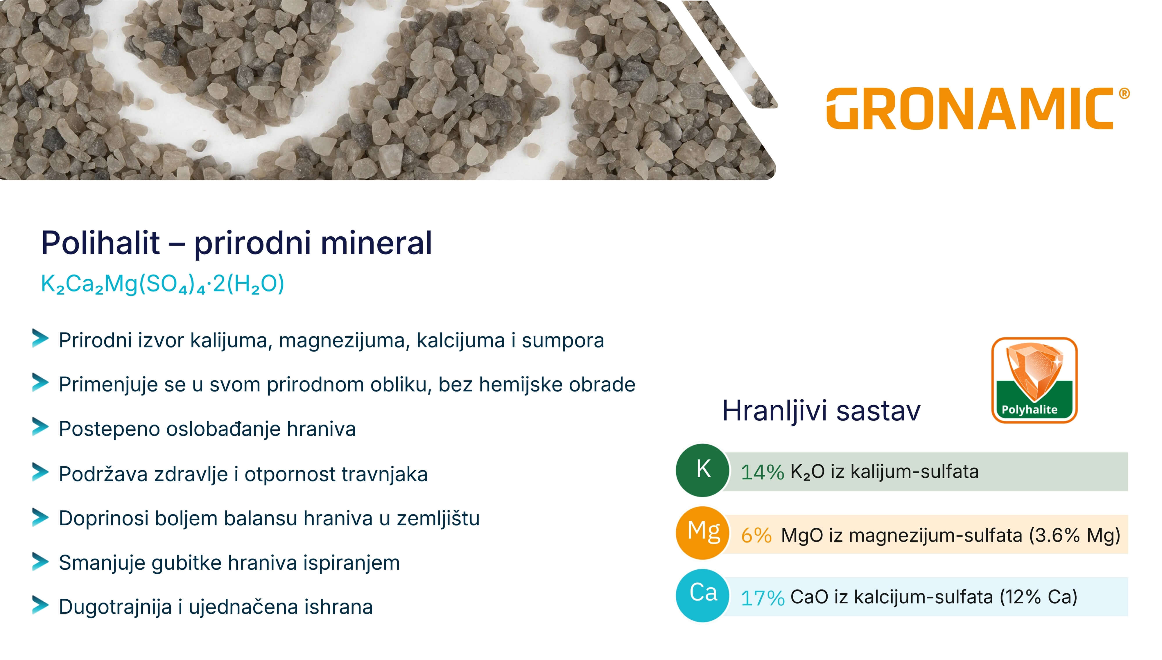 Polihalit kao prirodna podrška mladom travnjaku u Gronamic Preseeder formulaciji