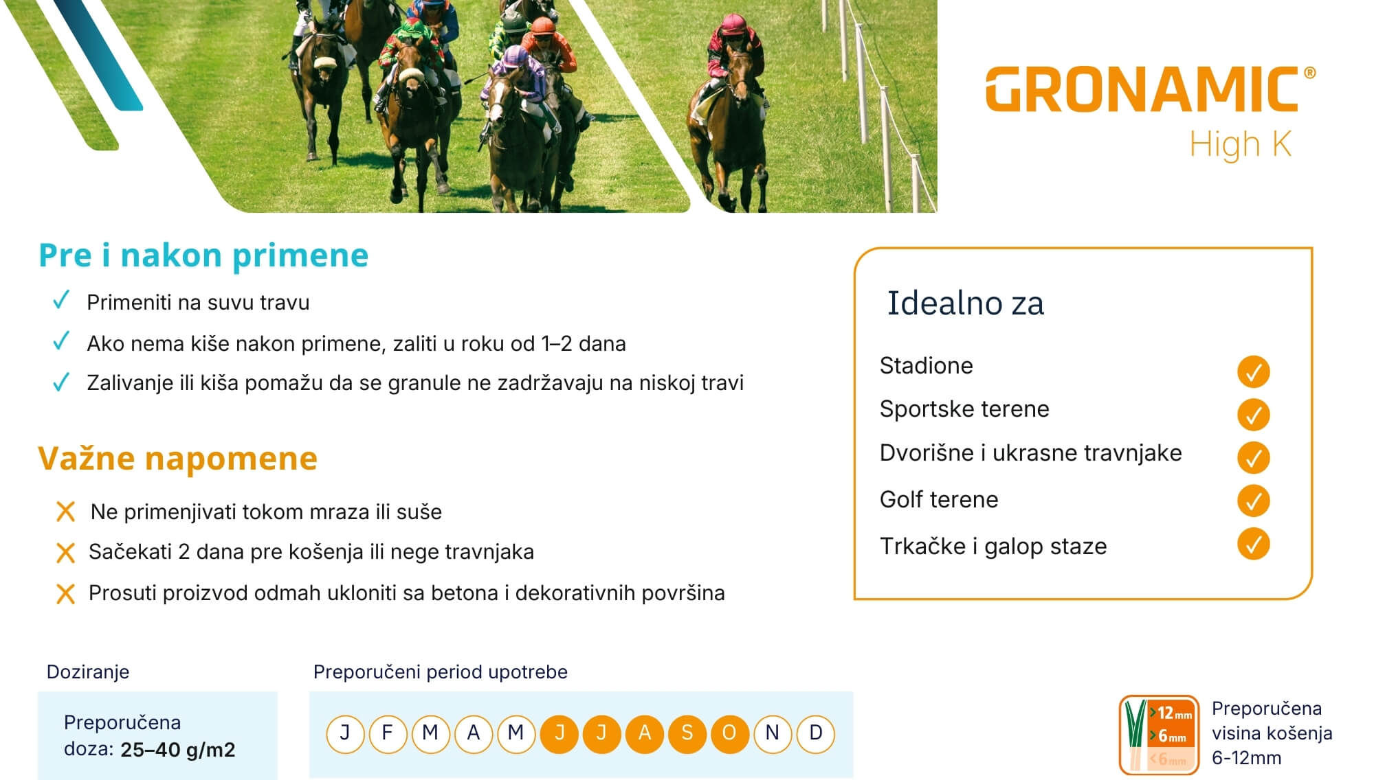 Primena ICL Gronamic High K pre i nakon đubrenja