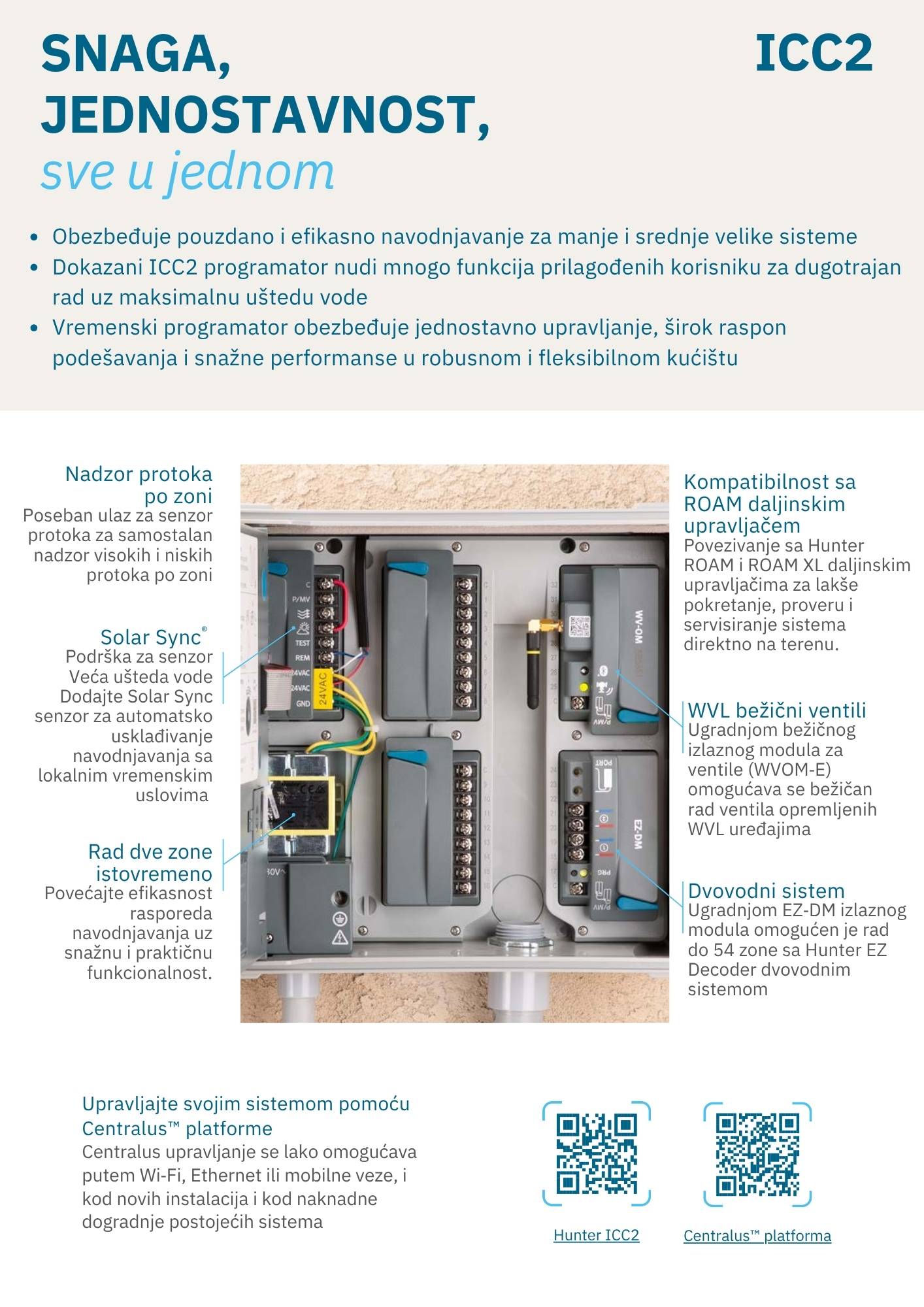 Hunter ICC2 modularni vremenski programator
