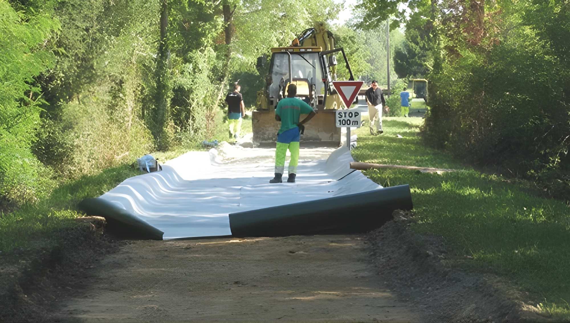 DuPont Plantex RootBarrier barijera za korenje projekat La Voie Verte Francuska