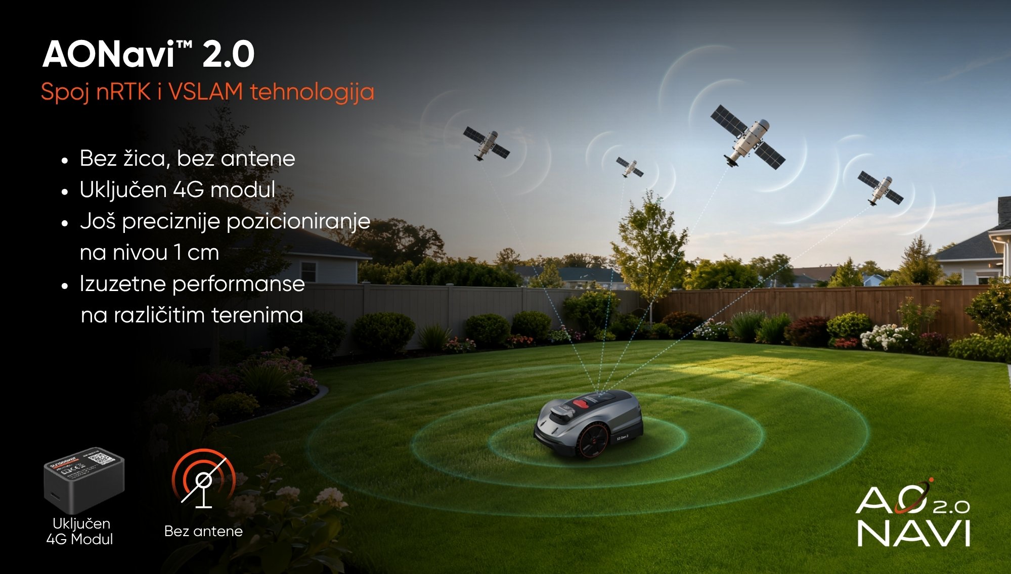 AONavi 2.0 navigacioni sistem - spoj nRTK i VSLAM tehnologije