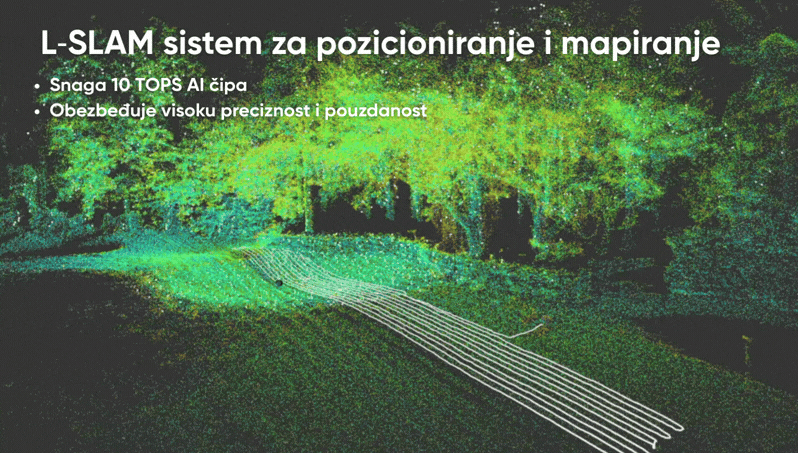 Sunseeker Elite X4 L-SLAM sistem za precizno pozicioniranje i mapiranje uz 10 TOPS AI čip